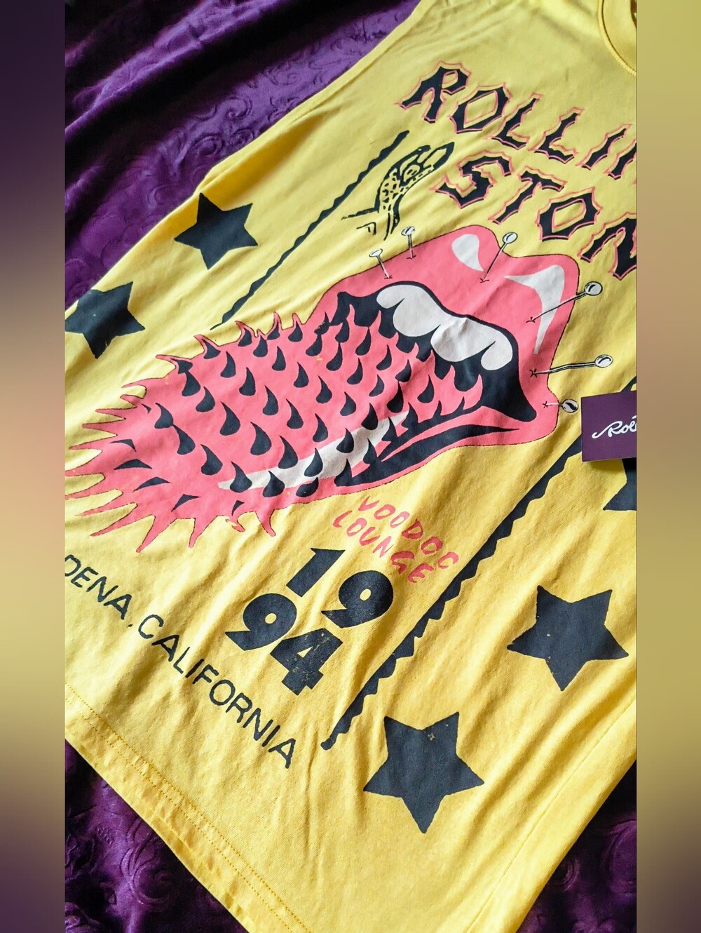 *NWT* Rolling Stones 1994 Voodoo Lounge sleeveless T-shirt.... - Picture 3 of 6